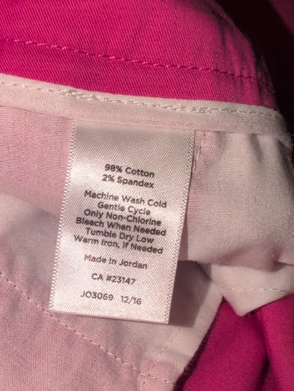 Talbots Bright Pink Ankle Crop Pants - Picture 5 of 7